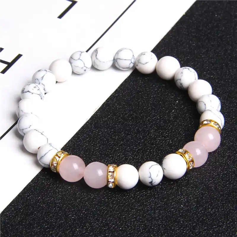 Woman Bracelet Handmade Girls Pendant Butterfly Gift Idea Elastic Bracelet With Gray Pearls,Jewelry