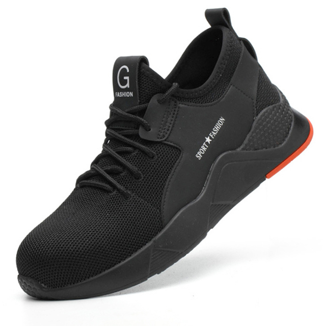 Shoes Men's Safety Shoes with Steel Toe Cap Casual Safety Boots Breathable Sneakers Working Security Sport Shoes