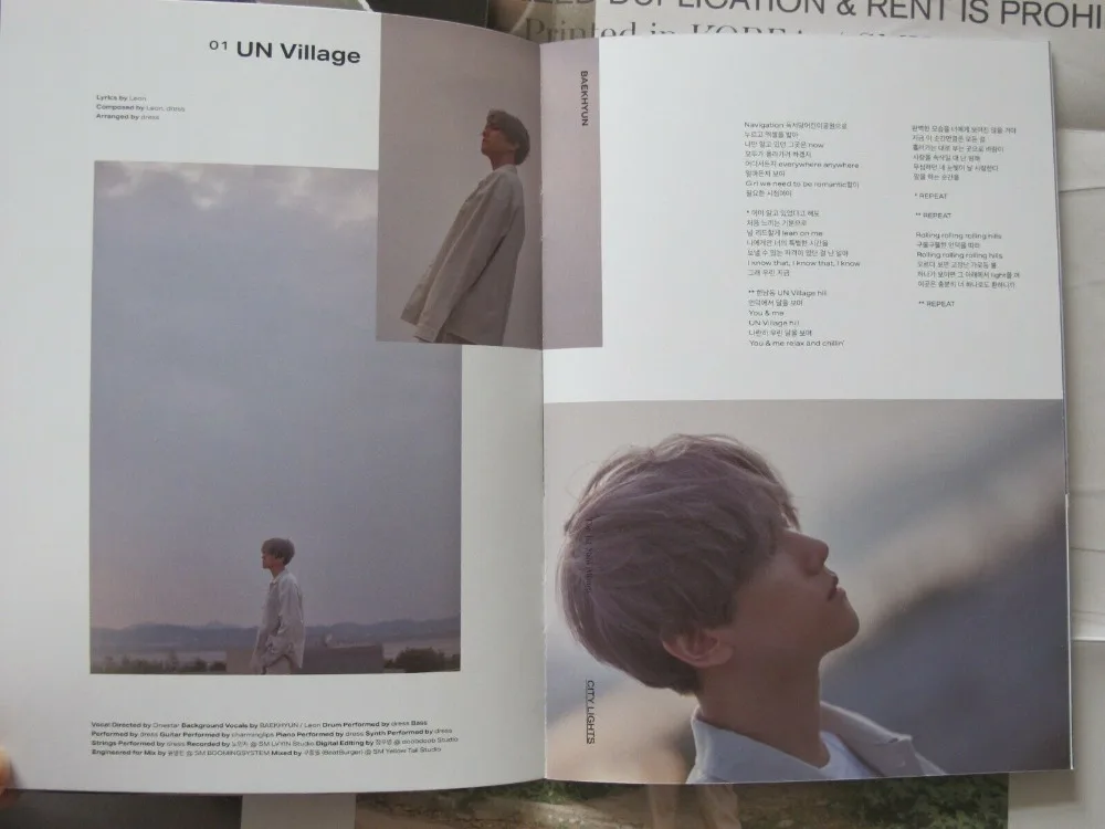 EXO 伯贤亲笔签名迷你1 City Lights  3