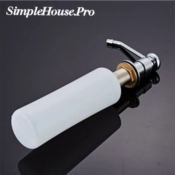 

SH.Pro Kitchen Soap Dispenser Stainless Steel Hand Sanitizer Sink Liquid Soap Detergent Dispenser Pump Storage Holder Bottle