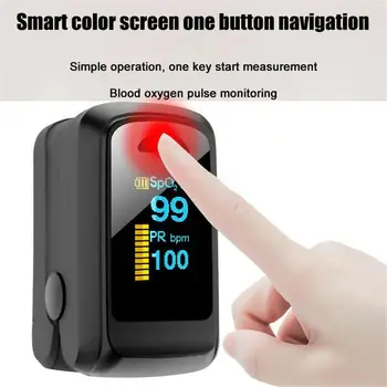 

1 Pcs Finger Clip Oximeter Finger Pulse Oxygen Saturation Monitor Respiratory Frequency Pi Sleep Monitor