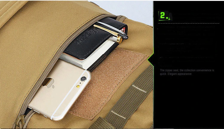Large Tactical Army Military Rucksack Outdoor Multifunction Waterproof Backpack Hiking Climbing Knapsack Travel Back Pack