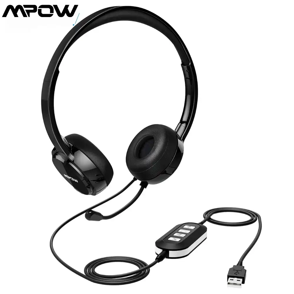 Mpow BH323 Wired Stereo Computer Headset with Noise Cancelling Mic 3
