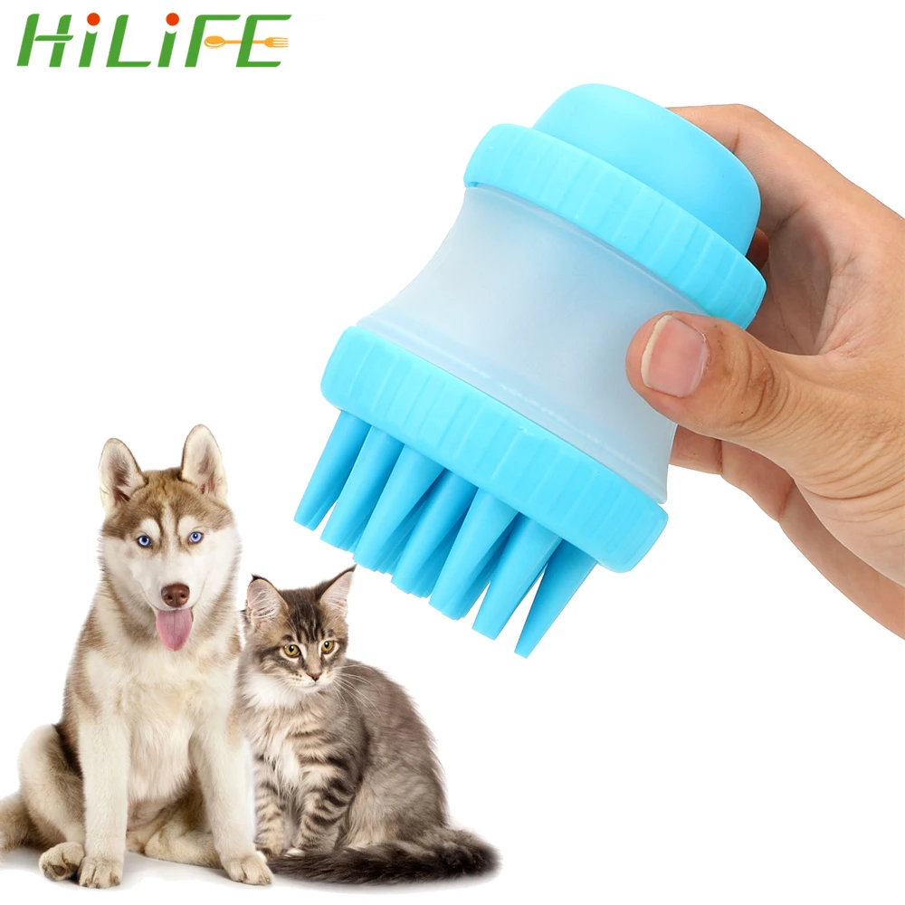 HILIFE Pet инструмент для купания аксессуары для собак Чистка стирка Массажная щетка для ванны пальмовый удобный массажер инструмент для душа