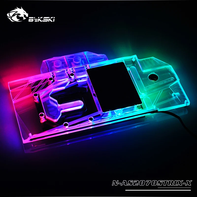 Bykski Gpu водный блок использовать для ASUS ROG STRIX-RTX2070-O8G / STRIX-RTX2060-O6G игр/полное покрытие