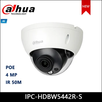 

Dahua IP camera IPC-HDBW5442R-S 4MP WDR IR Dome AI Network Camera support POE Security camera