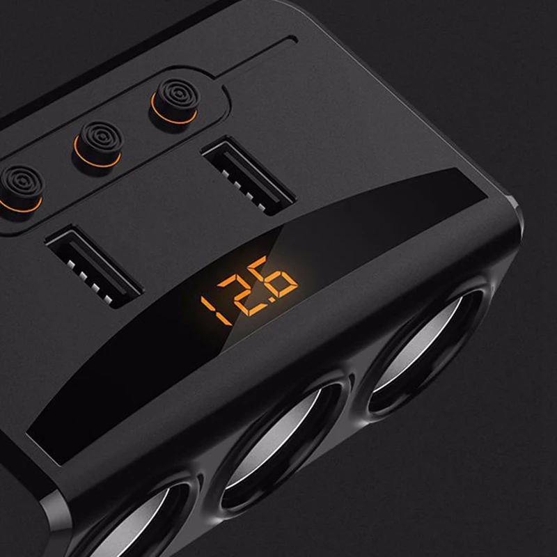 12 V-24 V Автомобильный Прикуриватель разъем светодиодный USB Зарядное устройство адаптер 3.1A 100W обнаружения для телефона MP3 DVR аксессуары
