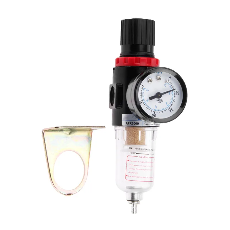 spray gun air regulator air compressor oil water separator filter regulator trap trap filter spray gun sprayer adapter pneumatic Afr-2000 1/4 Pneumatic Filters AFR2000 Filter For Air Compressor Moisture Separator Pressure Regulator Oil Water separators Unit