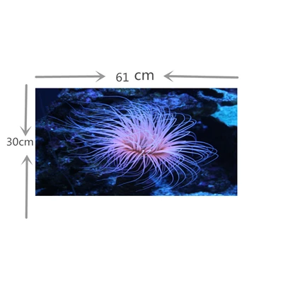 L24 x H12 inch Настроить большой аквариум фон плакат с самоклеющейся HD Аквариум Декорации пейзаж обои Ornamenet - Цвет: L24 x H12 inch