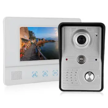 

door bell camera 7in Video Doorbell Intercom TFT Touch Screen Night Vision Door Phone 100-240V ring doorbell