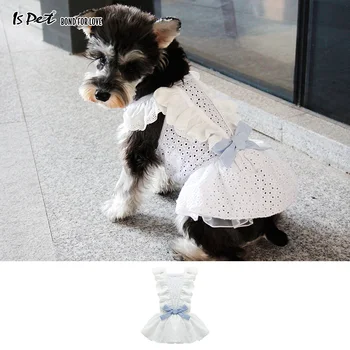 

Dog Clothes Francais Cat Tutu Pet Dog Wedding Snow White Dress Luxury Cute Dog Clothes for Samll Dogs Girl Pomeranian Shih Tzu