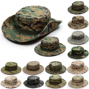 

Tactical Airsoft Sniper Camouflage Bucket Hats Nepalese Cap SWAT Army Panama Military Accessories Summer Men
