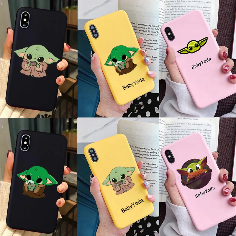 Роскошный детский чехол для телефона Yoda для iPhone X, XR, Xs Max, 11, 8, 7, 6 Plus, 6 S, 5S, SE, мягкий силиконовый чехол, Звездные войны, мандалор