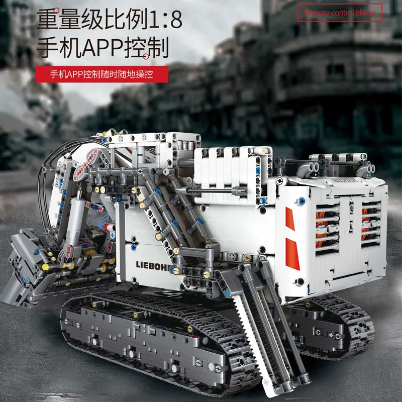 Technic series 13130 Liebherrs Terex RH400 экскаватор R 9800 модель автомобиля строительные блоки кирпичи 42100 игрушки подарки