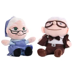 20cm Carl UP Plush Movie UP Character Plushie Toy Flying Ring Travel Carl Old Man&Lady Stuffed Peluche for Kids Birthday Gifts