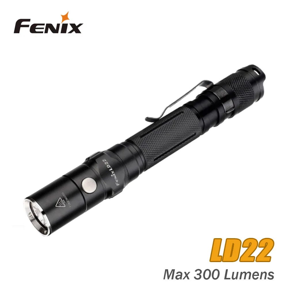 Светодиодный фонарь Fenix LD22, 300 люмен, 6 режимов, зажим, переключатель задней крышки# LD22