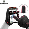ROCKBROS GEL Silicone Cycling Gloves Fleece Full Finger Touch Screen MTB Road Bike Gloves Motorcycle Winter Bike Accessories 3