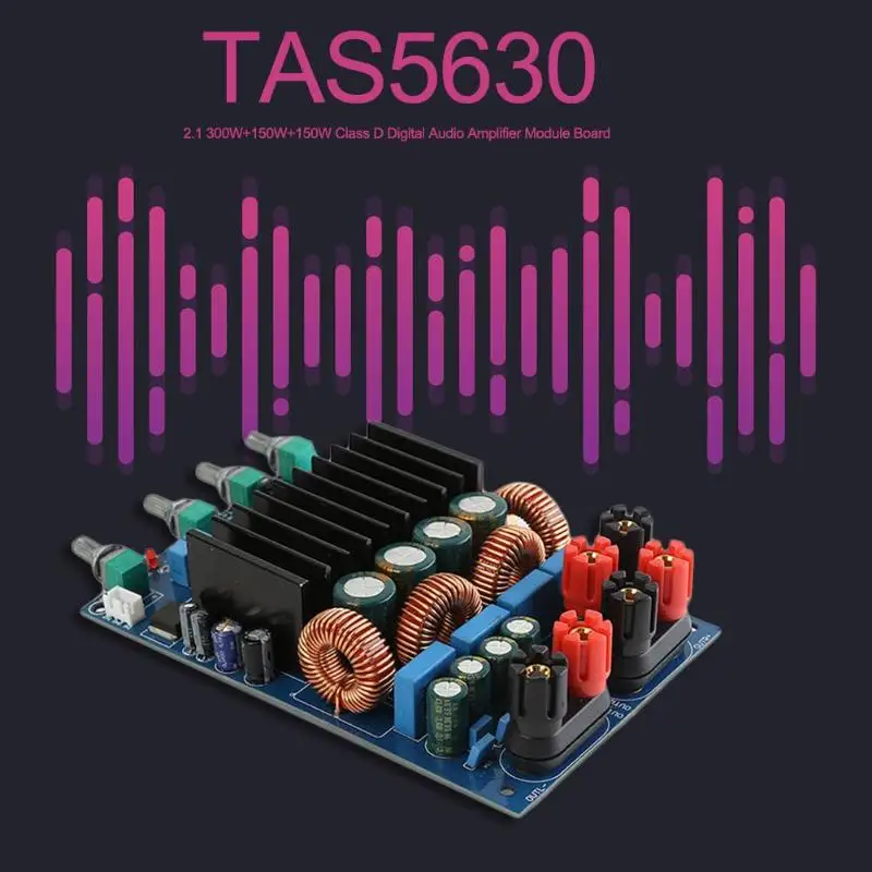 TAS5630 2,1 300 Вт+ 150 Вт+ 150 Вт Класс D Цифровой аудио усилитель модуль Плата