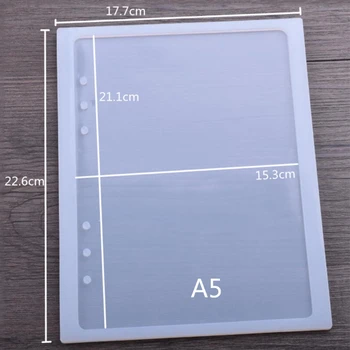

Silicone Mold DIY Crafts Notebook Shaped A5A6A7 Mirror Jewelry Making Book Resin 83XF