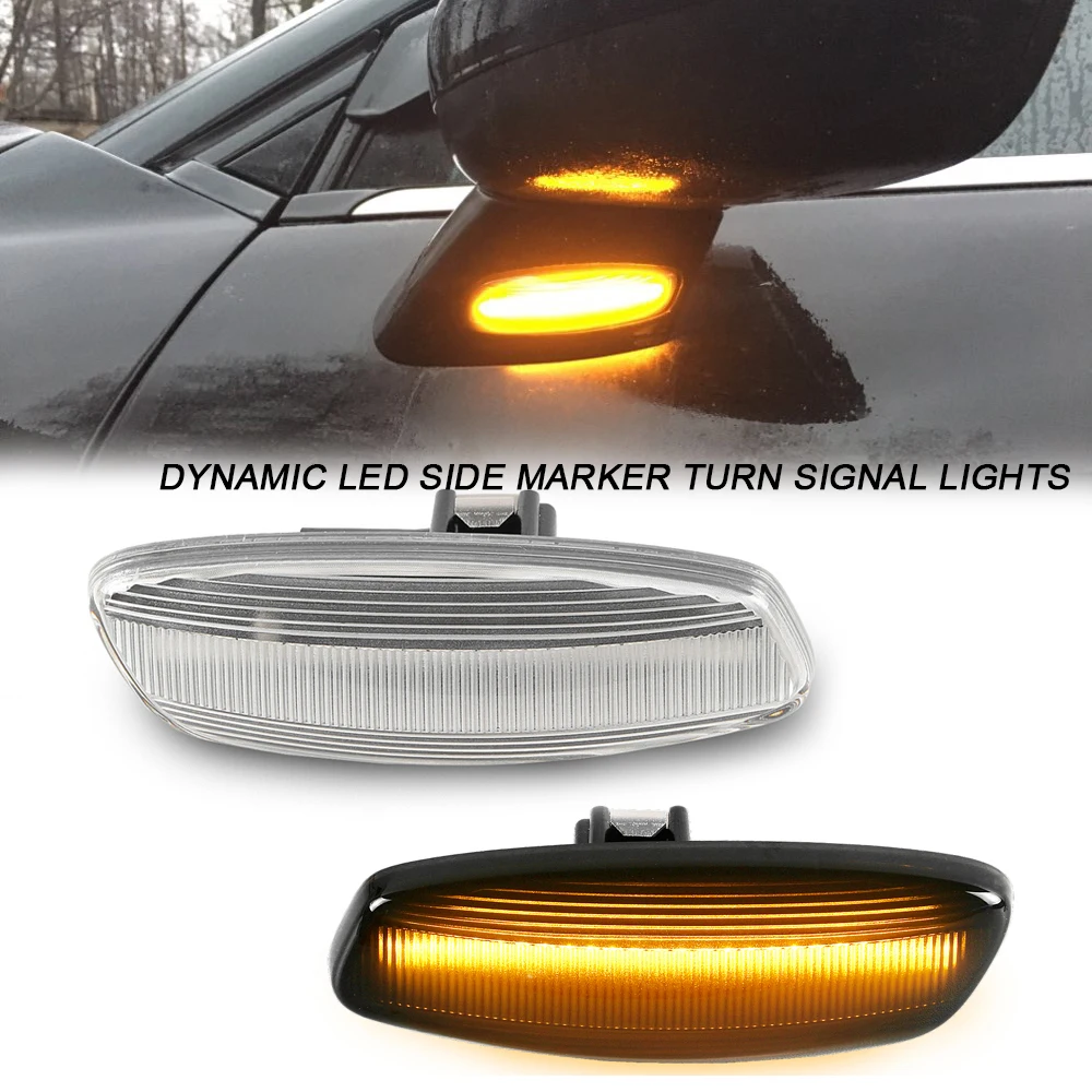 

2Pcs LED Side Marker Turn Signal Dynamic Indicator Lights For Citroen C3 C4 Coupe 2004 ~2011 Picasso C5 DS3 DS4