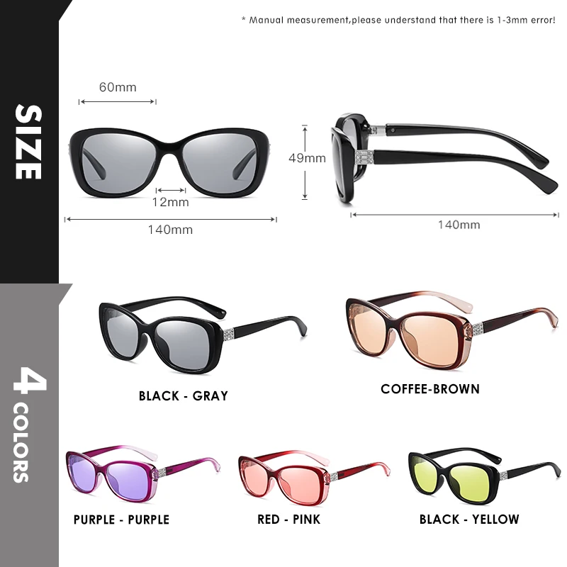 LIOUMO Fashion Design Women Sunglasses 2021 Polarized Photochromic Glasses Female Chameleon Goggle Anti-Glare lunette de soleil 4