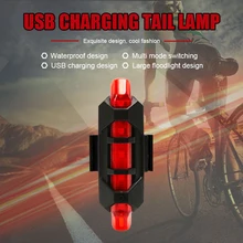 Bicycle Rear Light Bicycle Rear Tail Light USB Rechargeable Cycling MTB Bike COB Led Lamp Waterproof Light Bicycle Accessories