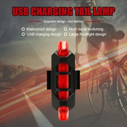 Bicycle Rear Light Bicycle Rear Tail Light USB Rechargeable Cycling MTB Bike COB Led Lamp Waterproof Light Bicycle Accessories