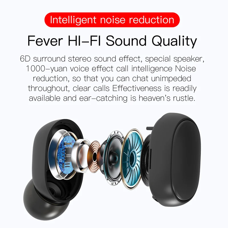 Air dots tws bluetooth earphone wireless headphones with Dual Microphone earphones 3D Stereo in ear mini earbuds for Phone