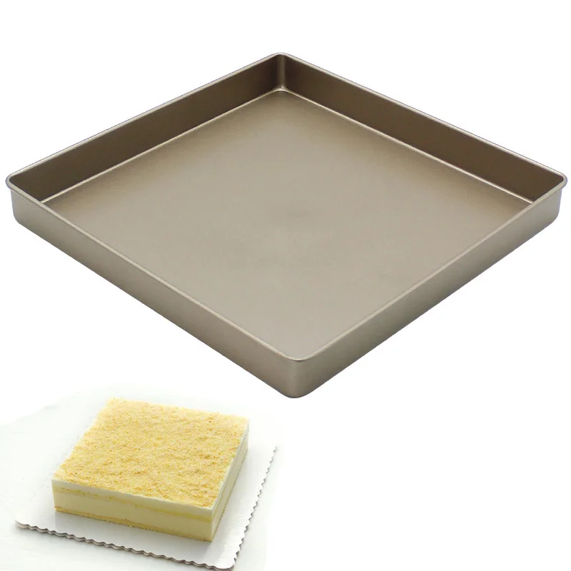 11inch Square Cake Baking Pan Nonstick Carbon Steel Cake Mold Mousse