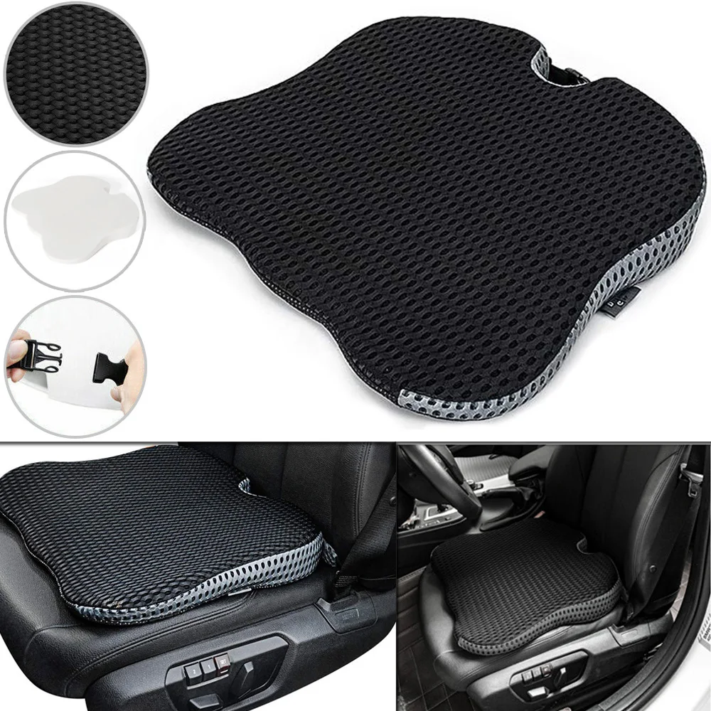 Car Wedge Seat Cushion Car Driver Seat Office Chair Wheelchair Memory Foam  Seat Orthopedic Support And lumbar Cushion - AliExpress