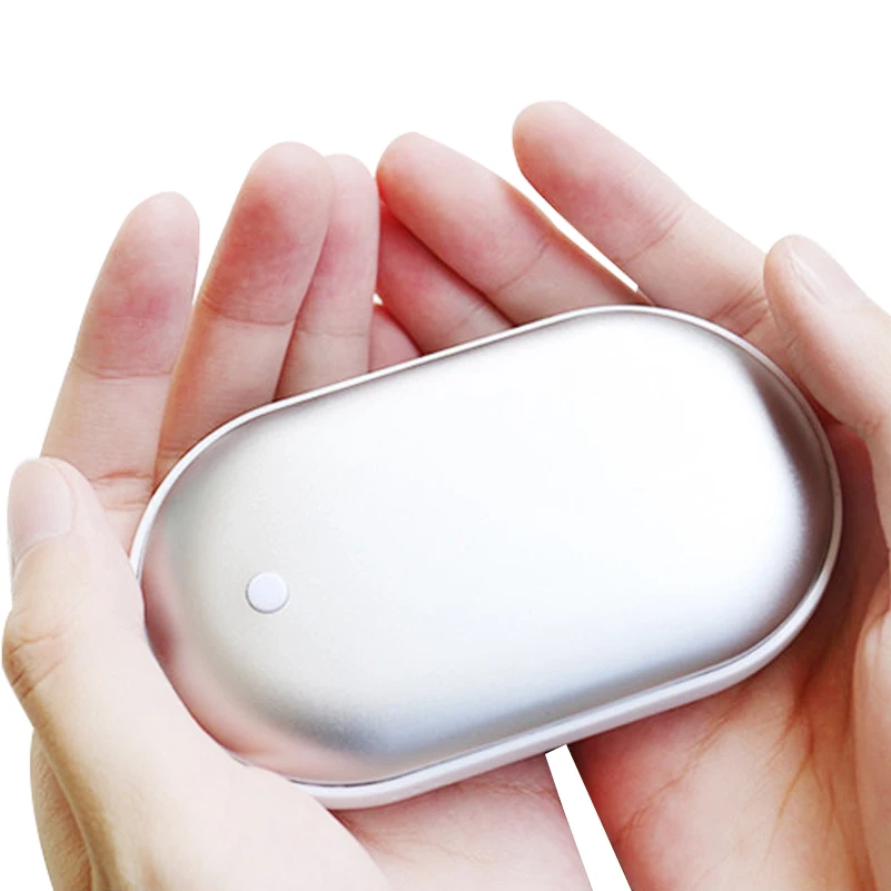 Heater Hand Warmer Portable Mobile Power Supply Macarons Double Heating Aluminum Alloy power bank Mobile Phone Charging Treasure