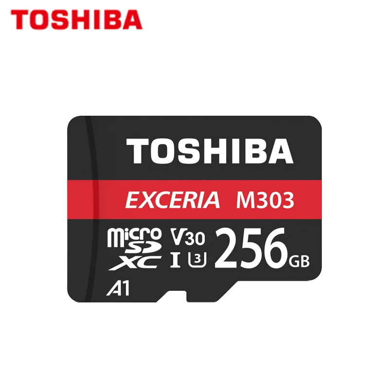 

Original TOSHIBA Exceria Micro SD Card M303 SDXC 128GB 256GB Memory Card Trans Flash TF Card Max 98MB/s For Android 4K Videos