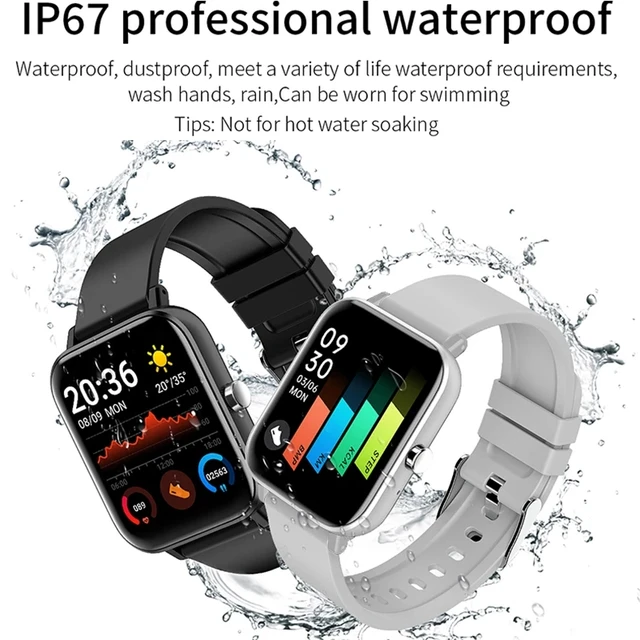 Reloj inteligente con llamadas Bluetooth para hombre y mujer, pulsera completamente táctil, rastreador de Fitness, presión arterial, novedad de 2022 6