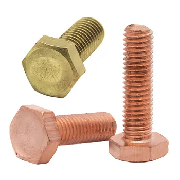 

2pcs Copper/Brass M6 Hex Bolts