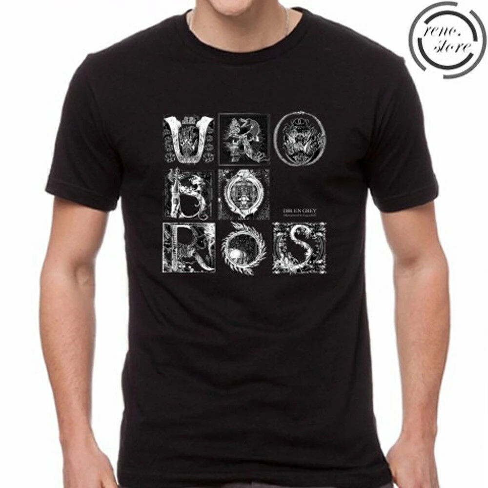Dir En Grey Album Uroboros Logo Mens Black T-Shirt Size S M L XL 2XL 3XL | Мужская одежда