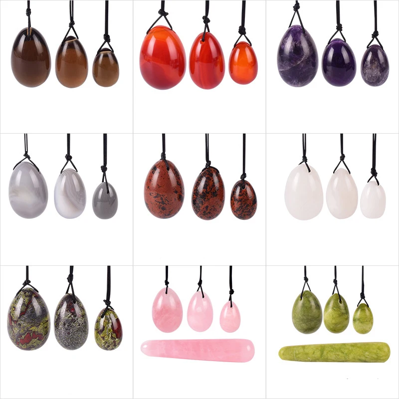 

Hot Sale Natural Jade Vaginal Balls Massager For Body Kegel Balls Women Sets Yoni Egg Boules De Geisha Percussion Massager