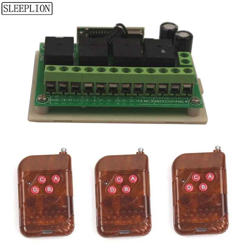 Smart 12V 4CH Channel Wireless Remote Control Relay Switch Garage Open Module-1.JPG-3