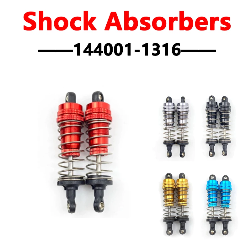 Передние и задние Металлические Амортизаторы для моделей 1/14 WLtoys 144001 1316 RC