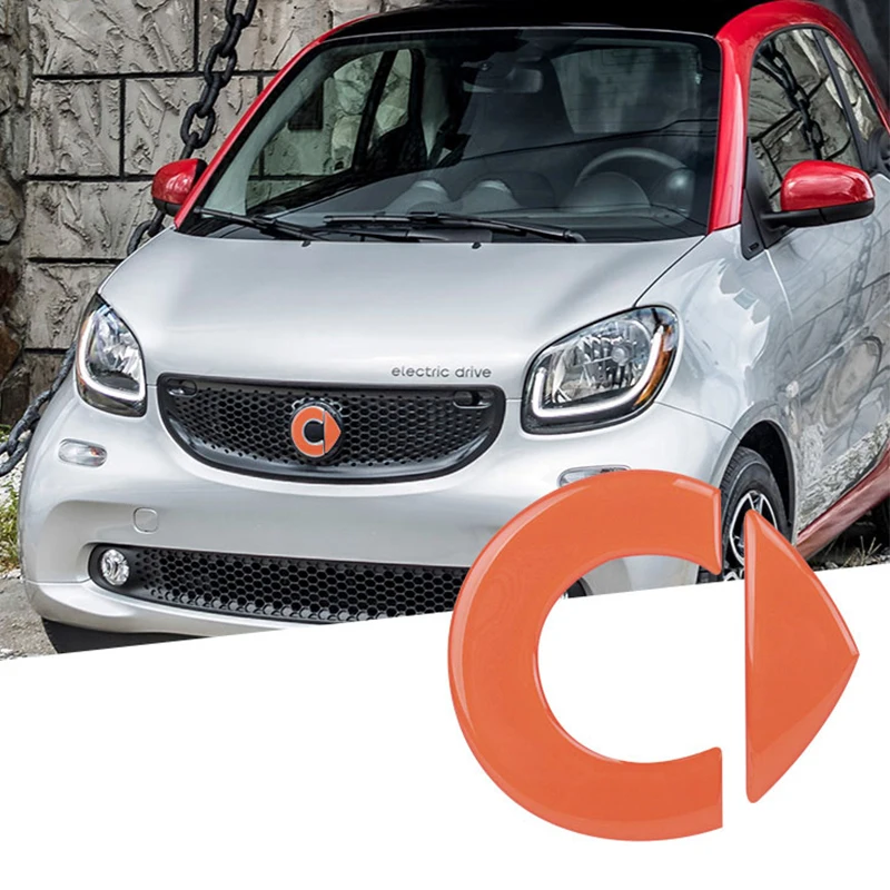 Автомобильный передний бренд орнамент 3D наклейка для Mercedes Smart 451 453 fortwo forfour