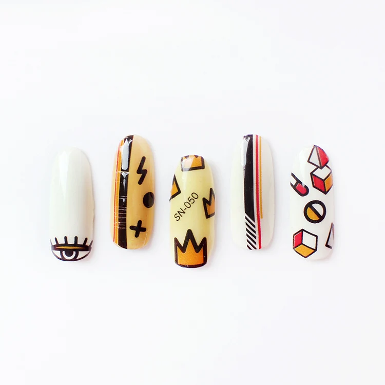 Наклейки для дизайна ногтей звездное небо фотоэлемент сердце перо луна