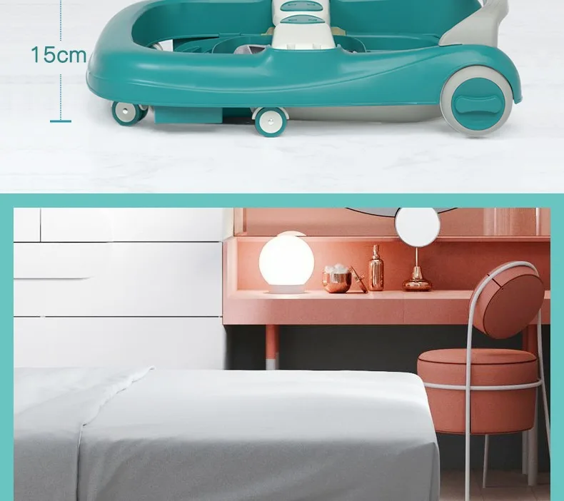 2 In 1 Round Activity Walker With 3 Adjustable Height And Musical Toy Bar 44 2 In 1 Round Activity Walker With 3 Adjustable Height And Musical Toy Bar