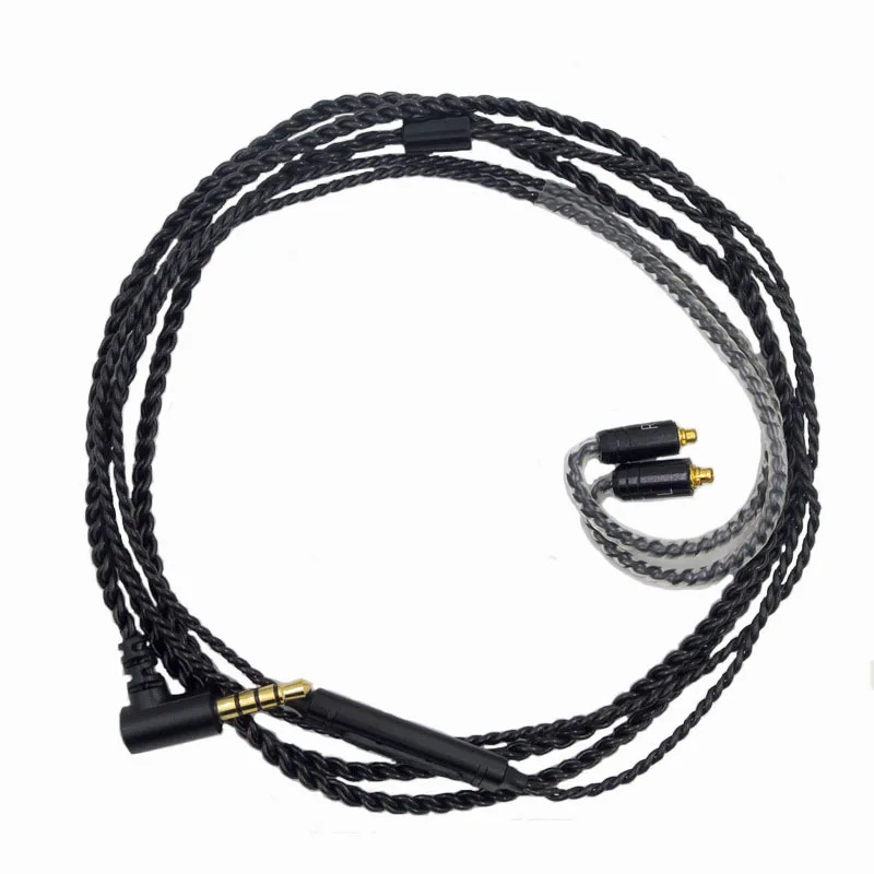 Audio Cable for SE215 IE80S A2DC LS70 IM50 Headphone L Elbow Upgrate Cable 0 78 2pin for 04 Gray Jaundice Sennheiser ATH
