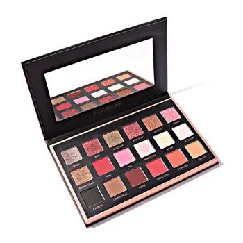 

Focallure 18 Colors Makeup Eyeshadow Palette Multicolor Shimmer Eye Shadow Compact Eye Make pp Palette Smokey Makeup Eye Sombra