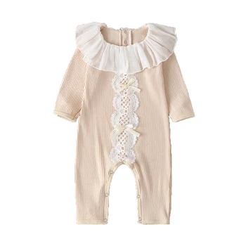 

Bear Leader Baby Spring Autumn Clothing Newborn Infant Baby Boy Girl Romper Knitted Ribbed Jumpsuit Solid Clothes Warm Outfit