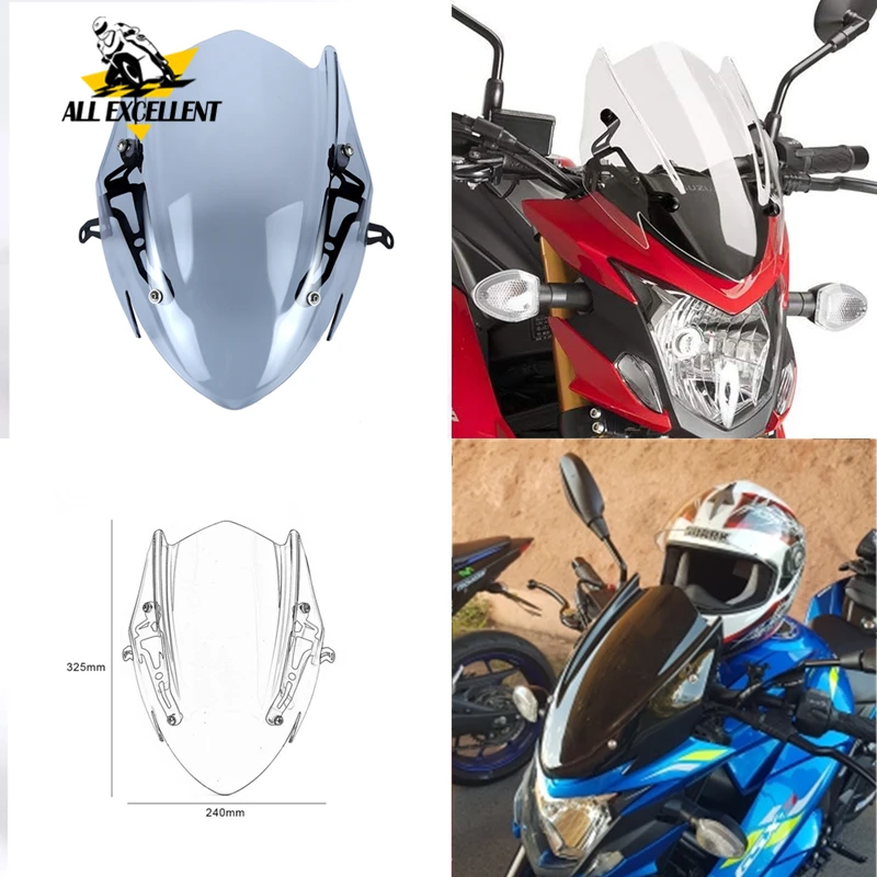 Экран ветрового стекла для Suzuki GSX-S750 экран с кронштейном GSXS750 GSX-S GSXS 750 2017 2018 2019