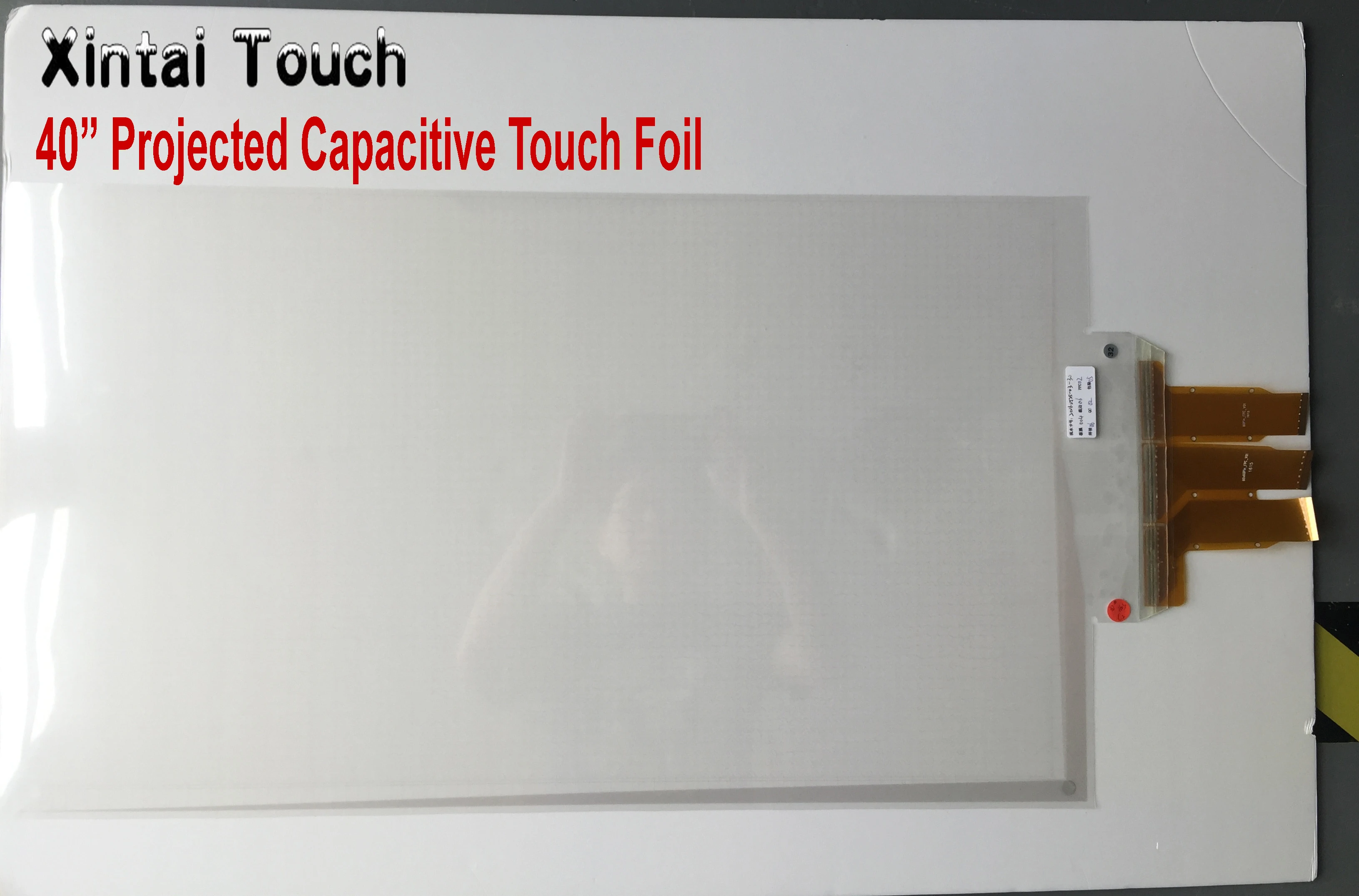 Новинка 2015! 40 дюймов usb емкостный сенсорный фильм, Real 10 баллов сенсорный фольги для стекла экрана