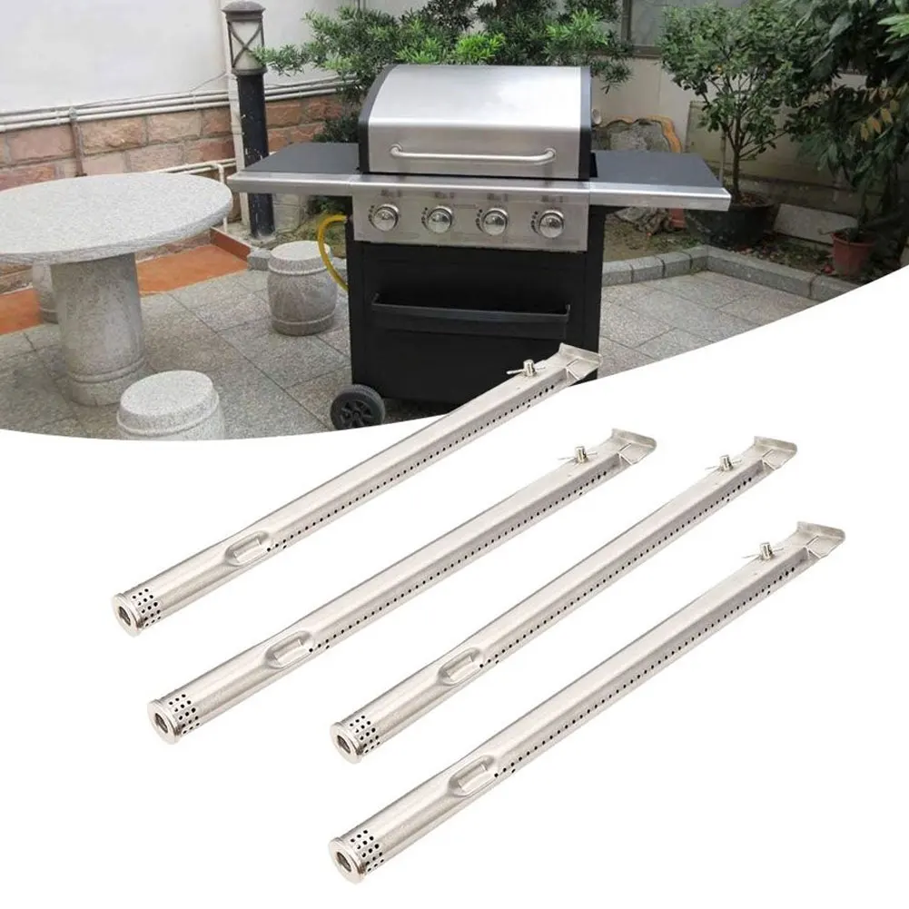 4PCS Universal Grill Tube Burner Stainless Steel Pipe Tube Burners BBQ