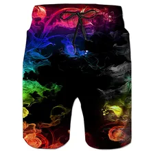 The latest 90s paper cup 3D printed men's shorts mesh lining comfortable and breathable beach shorts summer beach shorts