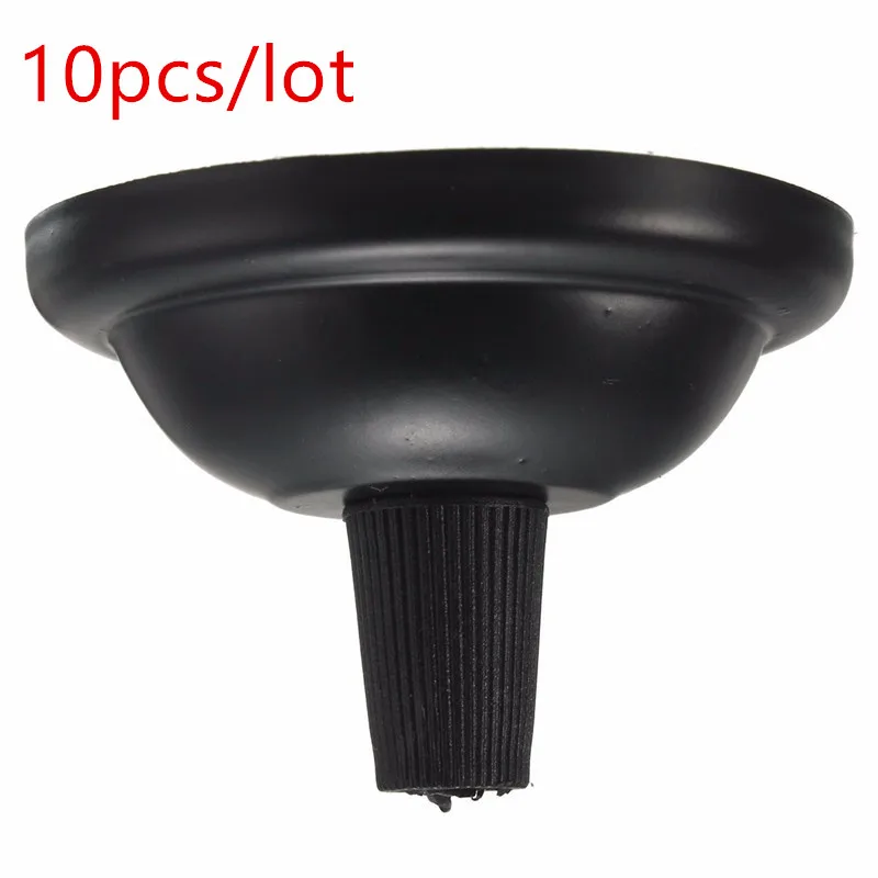 

10pcs/lot Vintage Edison Light Ceiling Rose Base Hook Plate Holder Fitting Chandelier Bulb For Light Black Color