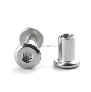 

M6 Flat head set screw hex socket fastener children's bed furniture chair table cabinet fittings combination connecting bolt